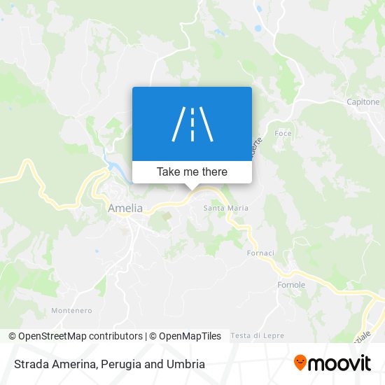 Strada Amerina map