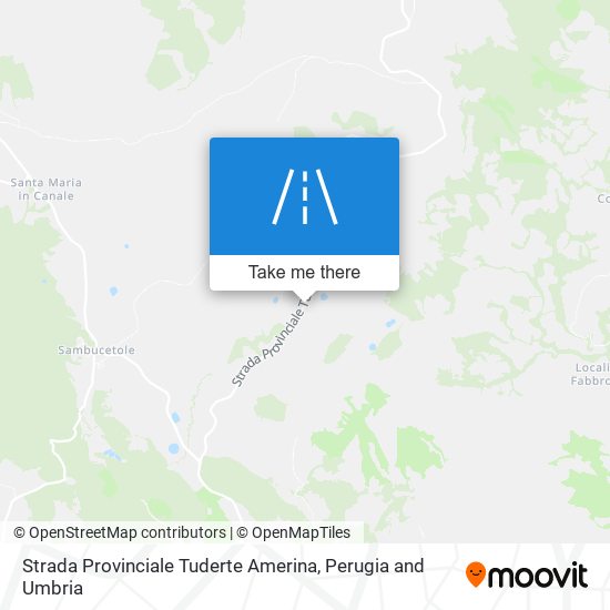 Strada Provinciale Tuderte Amerina map