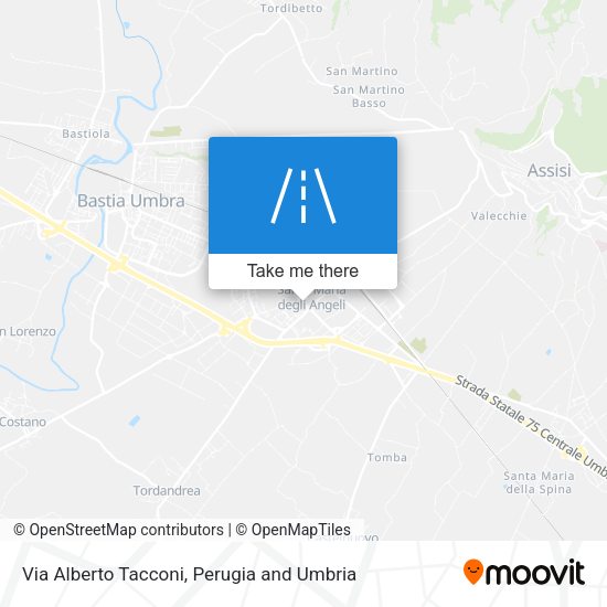 Via Alberto Tacconi map