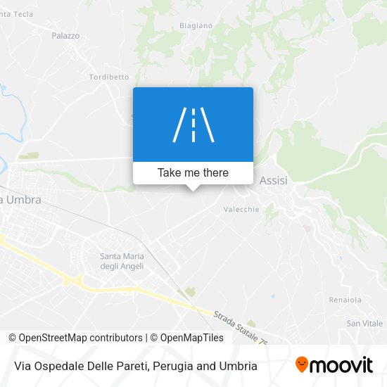 Via Ospedale Delle Pareti map