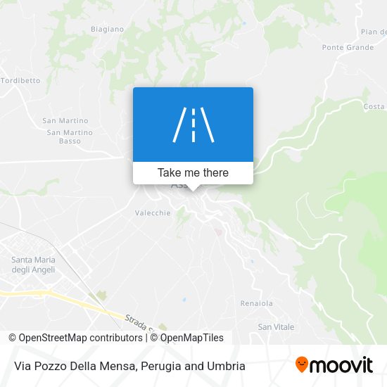 Via Pozzo Della Mensa map