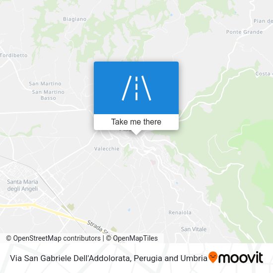Via San Gabriele Dell'Addolorata map
