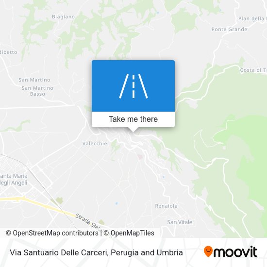 Via Santuario Delle Carceri map