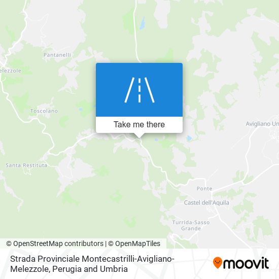 Strada Provinciale Montecastrilli-Avigliano-Melezzole map