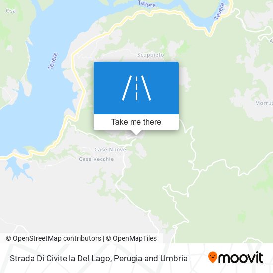 Strada Di Civitella Del Lago map