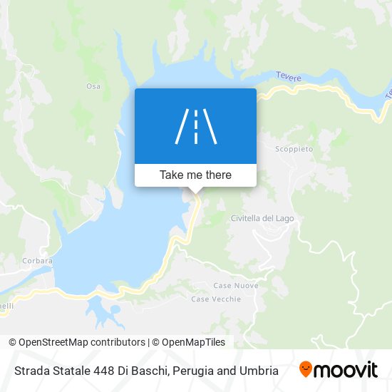 Strada Statale 448 Di Baschi map