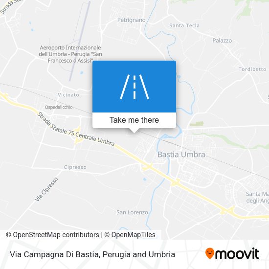 Via Campagna Di Bastia map