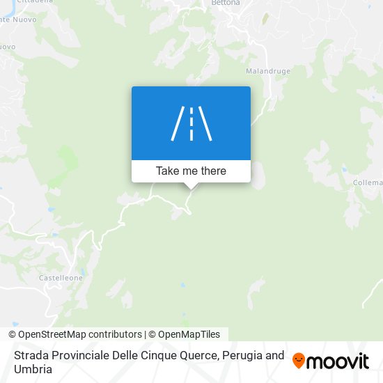 Strada Provinciale Delle Cinque Querce map