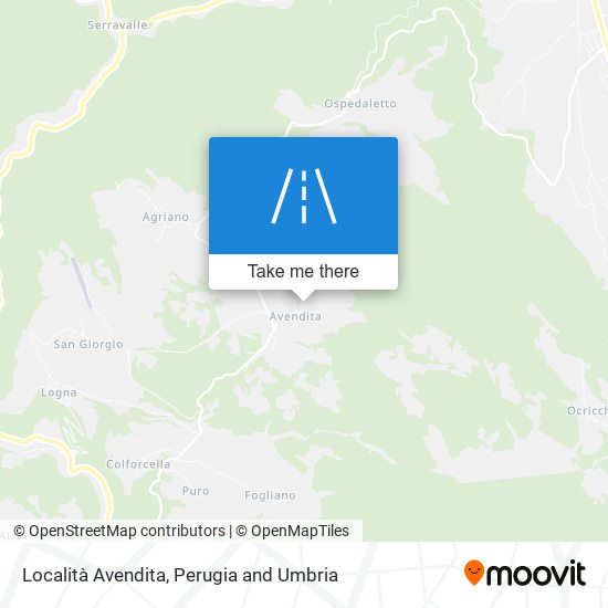 Località Avendita map