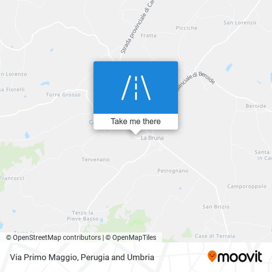 Via Primo Maggio map
