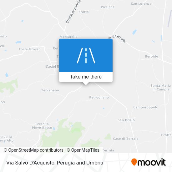 Via Salvo D'Acquisto map