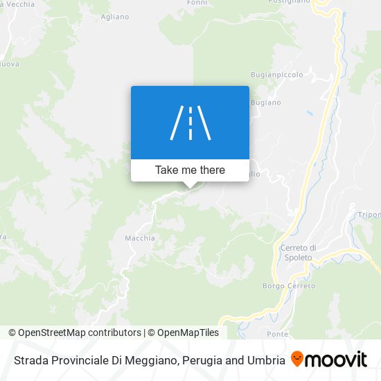 Strada Provinciale Di Meggiano map