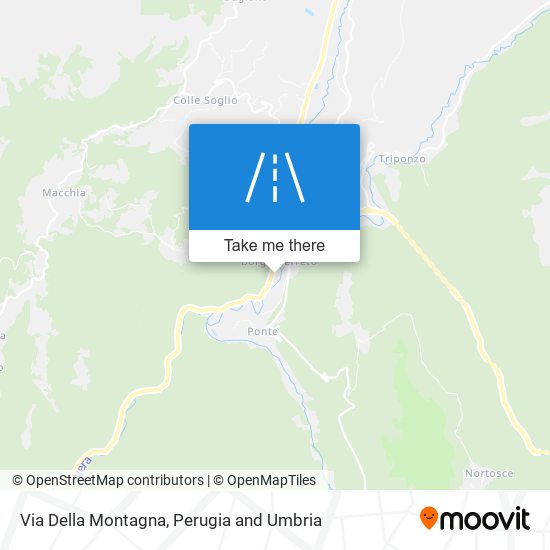 Via Della Montagna map
