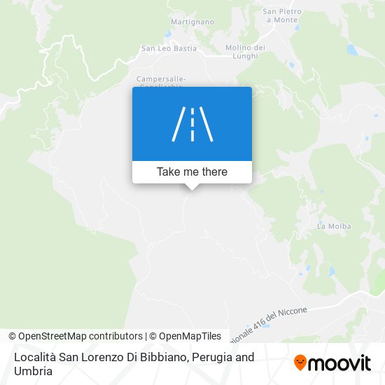 Località San Lorenzo Di Bibbiano map