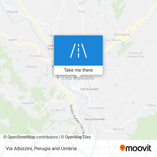 Via Albizzini map
