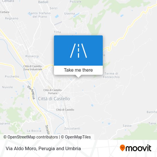 Via Aldo Moro map