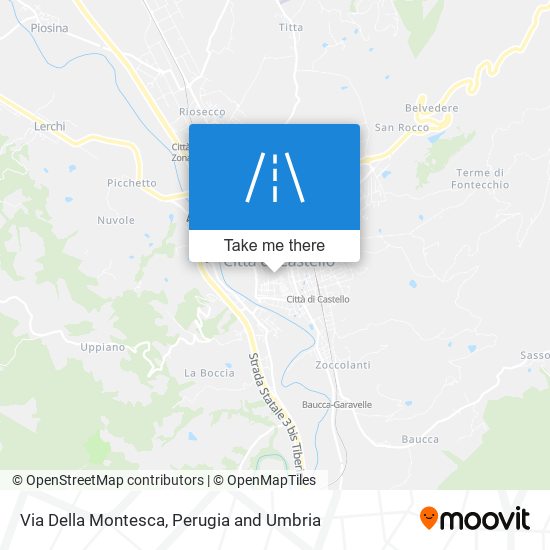 Via Della Montesca map
