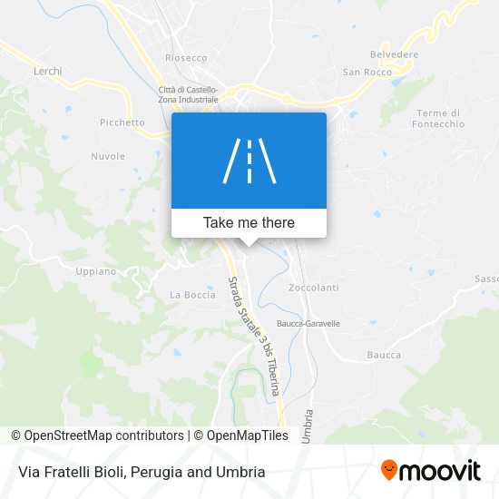 Via Fratelli Bioli map