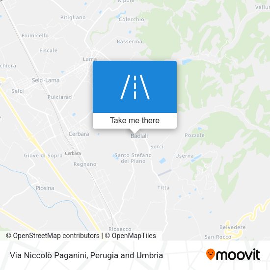Via Niccolò Paganini map