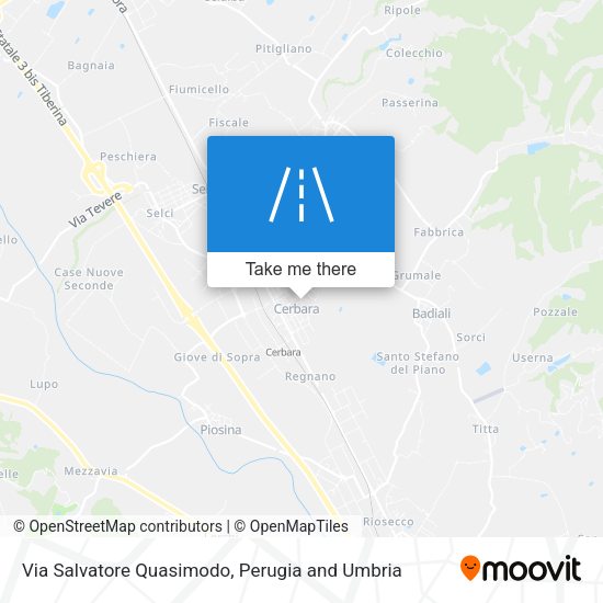 Via Salvatore Quasimodo map