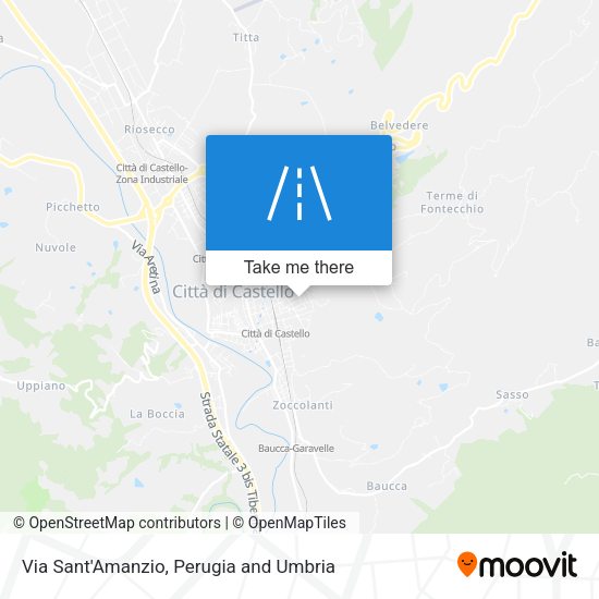 Via Sant'Amanzio map