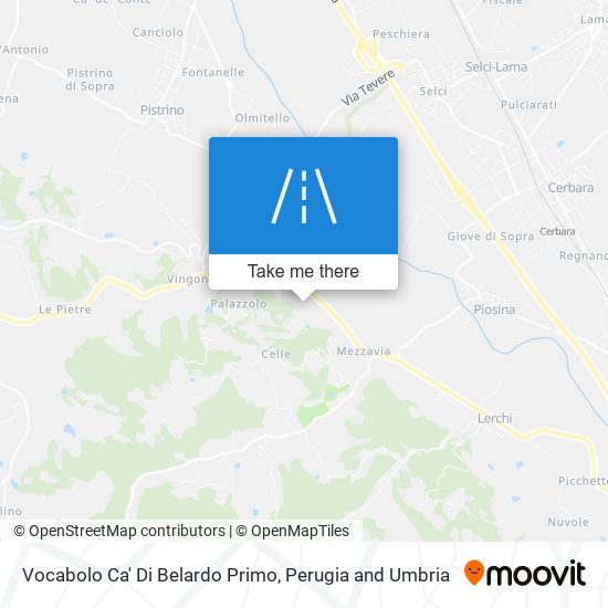 Vocabolo Ca' Di Belardo Primo map