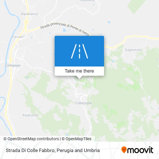 Strada Di Colle Fabbro map