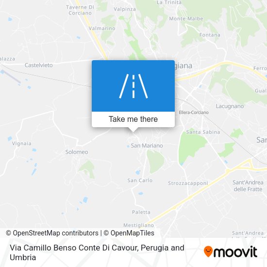 Via Camillo Benso Conte Di Cavour map