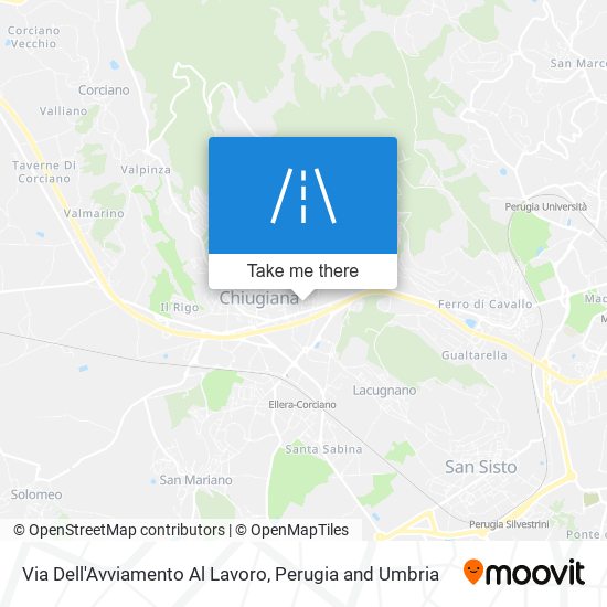 Via Dell'Avviamento Al Lavoro map