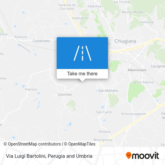 Via Luigi Bartolini map