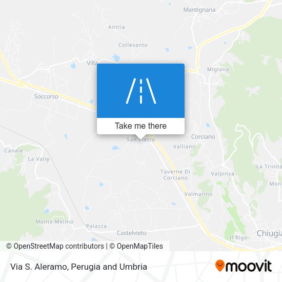 Via S. Aleramo map