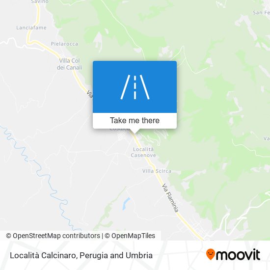 Località Calcinaro map
