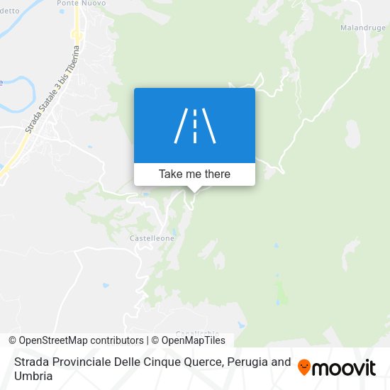 Strada Provinciale Delle Cinque Querce map
