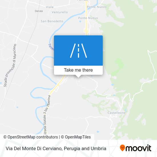 Via Del Monte Di Cerviano map