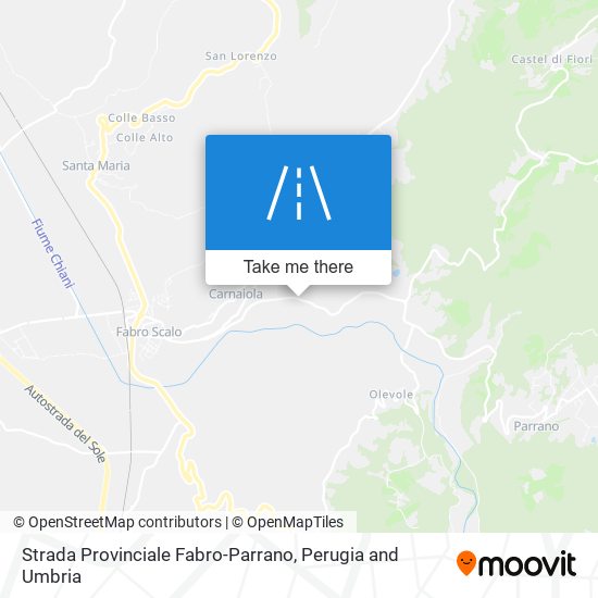 Strada Provinciale Fabro-Parrano map