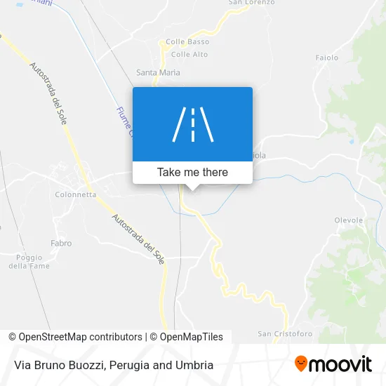 Via Bruno Buozzi map