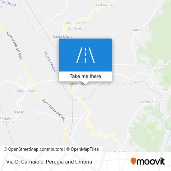 Via Di Carnaiola map