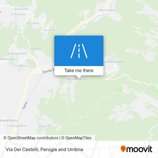 Via Dei Castelli map