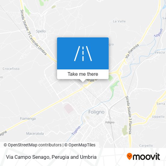 Via Campo Senago map