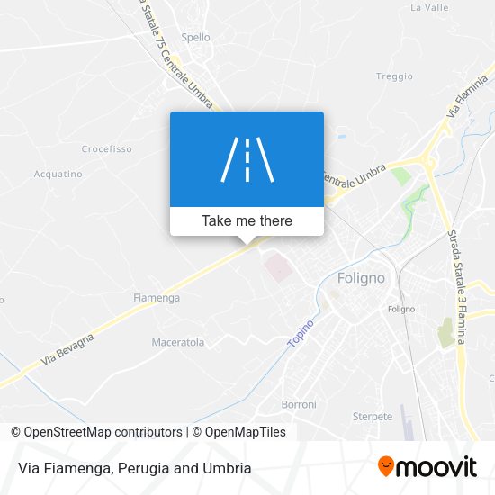 Via Fiamenga map