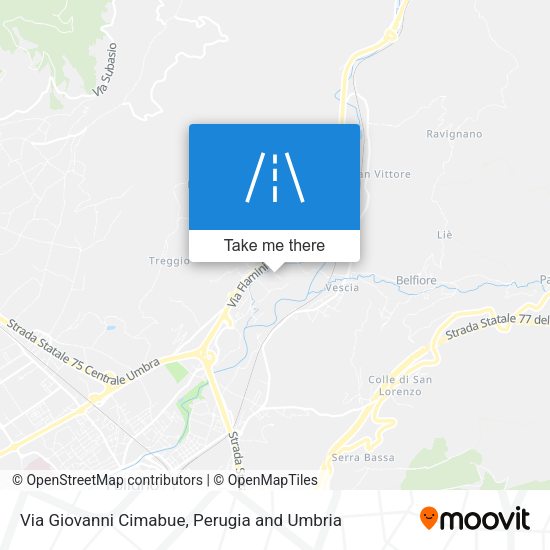 Via Giovanni Cimabue map