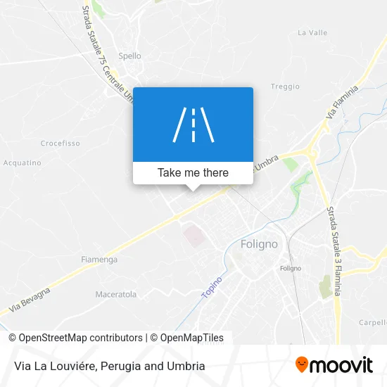 Via La Louviére map