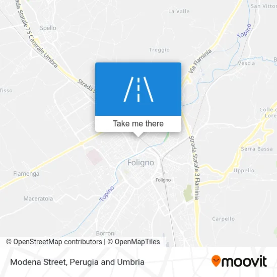 Modena Street map