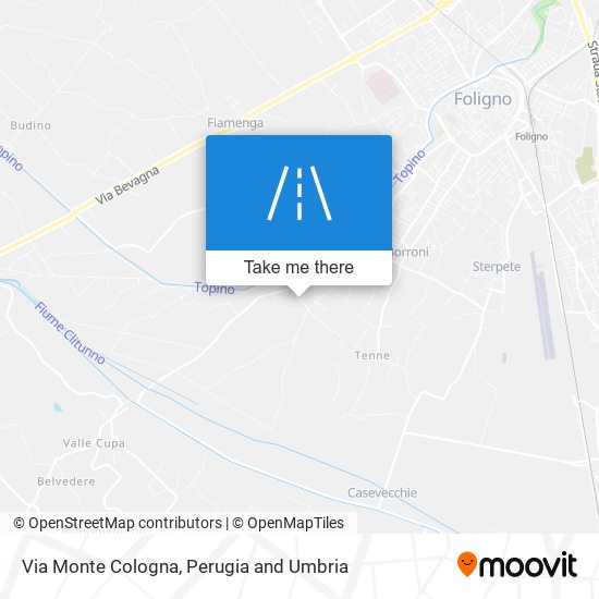 Via Monte Cologna map