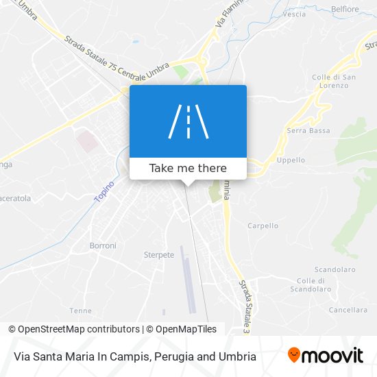 Via Santa Maria In Campis map