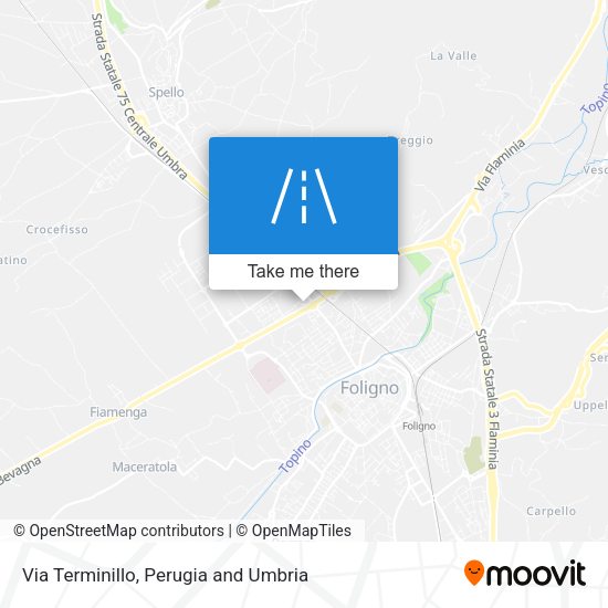 Via Terminillo map