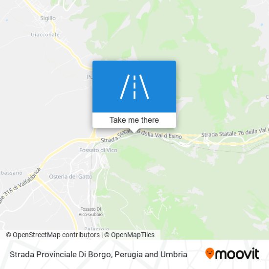 Strada Provinciale Di Borgo map