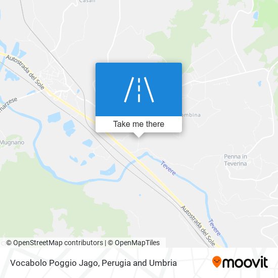 Vocabolo Poggio Jago map