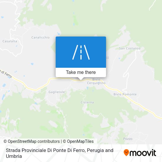 Strada Provinciale Di Ponte Di Ferro map