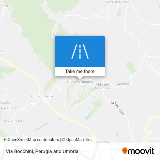 Via Bocchini map